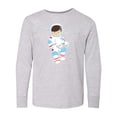 thumbnail image 1 of Inktastic Astronaut Boy, Cosmonaut, Space Flight, Cute Boy Long Sleeve Youth T-Shirt, 1 of 5