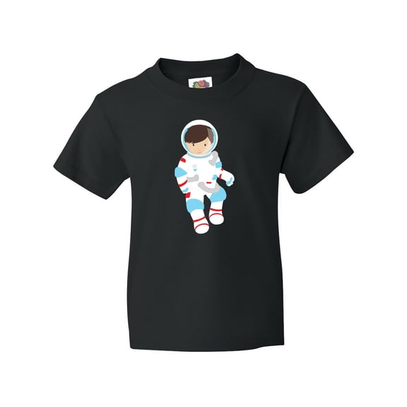 Inktastic Astronaut Boy, Cosmonaut, Space Flight, Cute Boy Youth T-Shirt