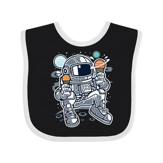 Inktastic Astronaut Ice Cream Boys or Girls Baby Bib