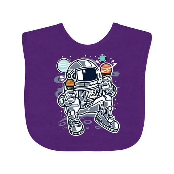 Inktastic Astronaut Ice Cream Boys or Girls Baby Bib