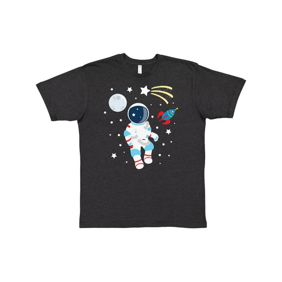 Inktastic Astronaut The Moon Spaceship and Shooting Star T-Shirt