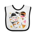 thumbnail image 1 of Inktastic Astronaut Valentine Outer Space Hearts Boys or Girls Baby Bib, 1 of 4