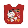 thumbnail image 1 of Inktastic Astronaut Valentine Outer Space Hearts Boys or Girls Baby Bib, 1 of 4