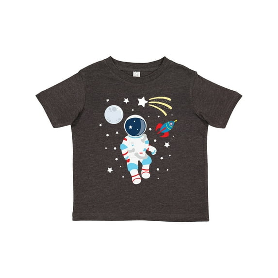 Inktastic Astronaut the Moon Spaceship and Shooting Star Boys or Girls Toddler T-Shirt