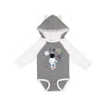 thumbnail image 1 of Inktastic Astronaut the Moon Spaceship and Shooting Star for Light Colors Boys or Girls Long Sleeve Baby Bodysuit, 1 of 5