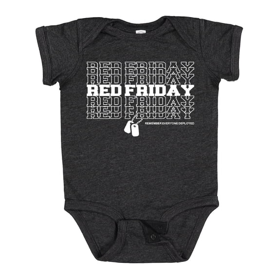 Inktastic Athletic Red Friday Dog Tags Boys or Girls Baby Bodysuit