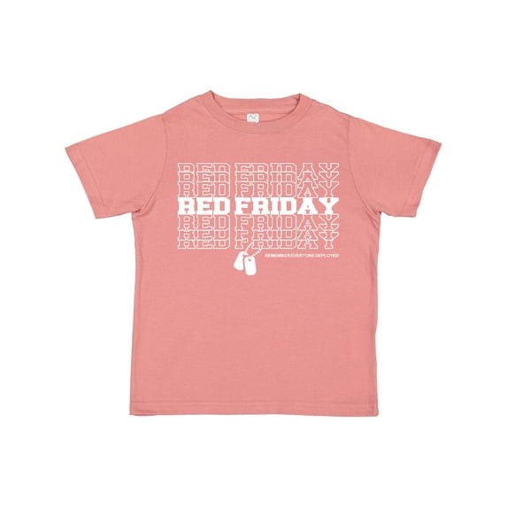 Inktastic Athletic Red Friday Dog Tags Boys or Girls Toddler T-Shirt