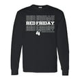 thumbnail image 1 of Inktastic Athletic Red Friday Dog Tags Long Sleeve T-Shirt, 1 of 5