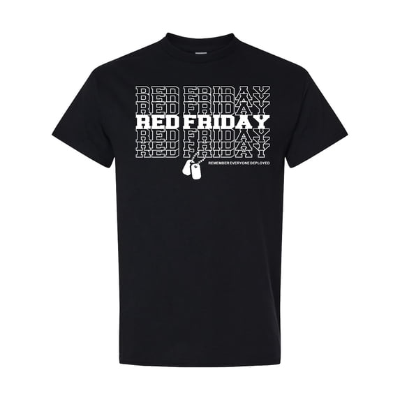 Inktastic Athletic Red Friday Dog Tags T-Shirt