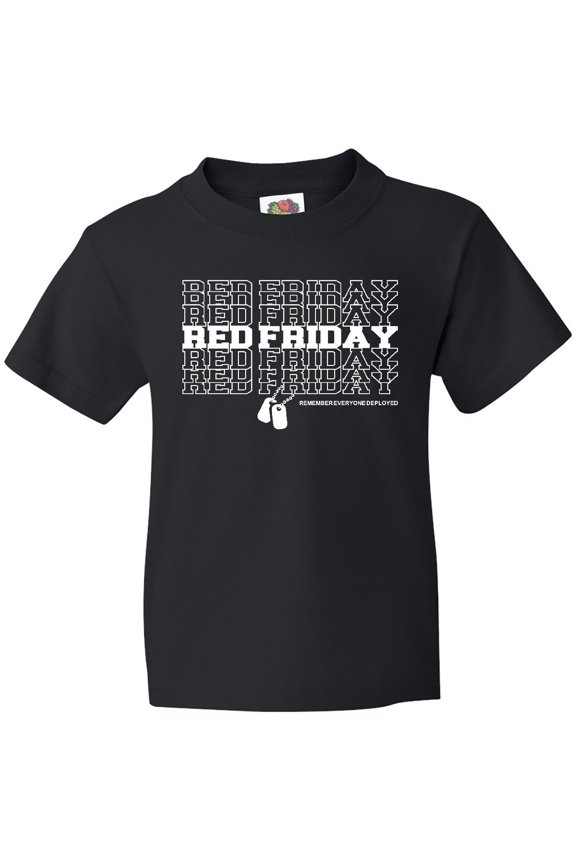 Athletic Red Friday Dog Tags Youth T-Shirt