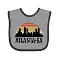 thumbnail image 1 of Inktastic Atlanta Georgia Skyline Vintage Boys or Girls Baby Bib, 1 of 4