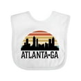 thumbnail image 1 of Inktastic Atlanta Georgia Skyline Vintage Boys or Girls Baby Bib, 1 of 4