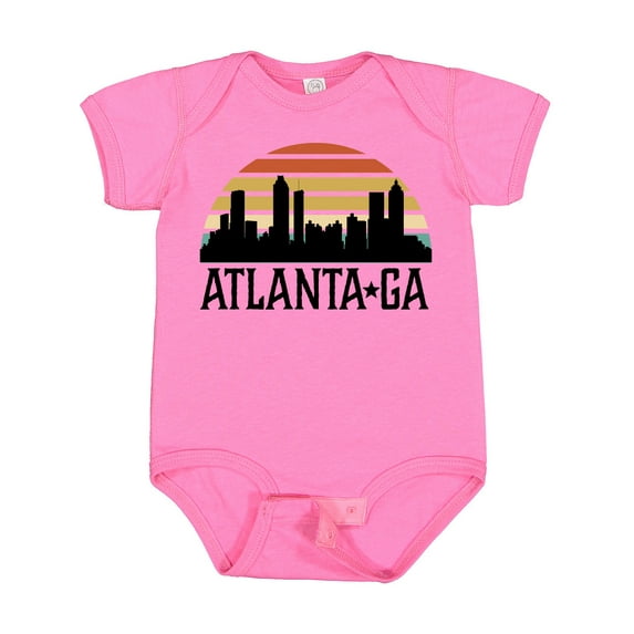 Inktastic Atlanta Georgia Skyline Vintage Boys or Girls Baby Bodysuit