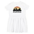 thumbnail image 1 of Inktastic Atlanta Georgia Skyline Vintage Girls Toddler Dress, 1 of 5