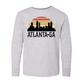 thumbnail image 1 of Inktastic Atlanta Georgia Skyline Vintage Long Sleeve Youth T-Shirt, 1 of 5