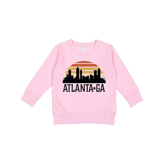 Inktastic Atlanta Georgia Skyline Vintage Toddler Sweatshirt