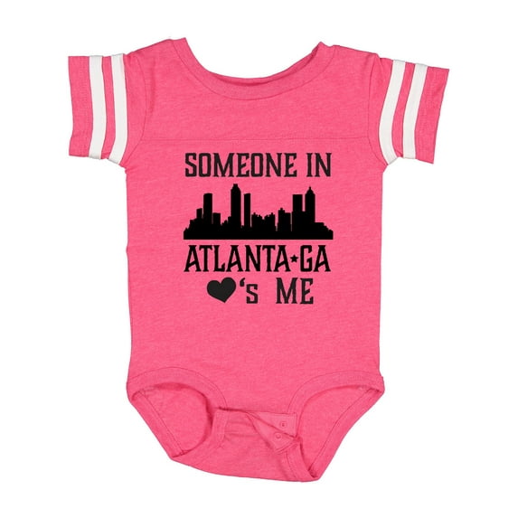 Inktastic Atlanta Georgia Someone Loves Me Skyline Boys or Girls Baby Bodysuit