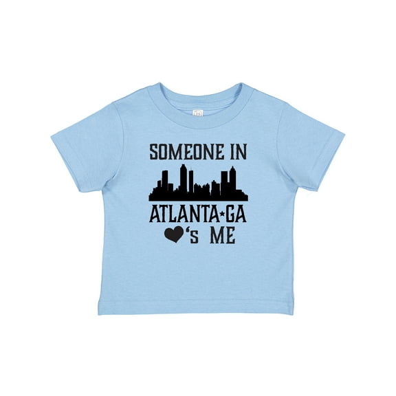 Inktastic Atlanta Georgia Someone Loves Me Skyline Boys or Girls Baby T-Shirt