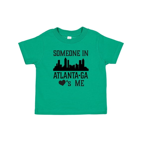 Inktastic Atlanta Georgia Someone Loves Me Skyline Boys or Girls Baby T-Shirt