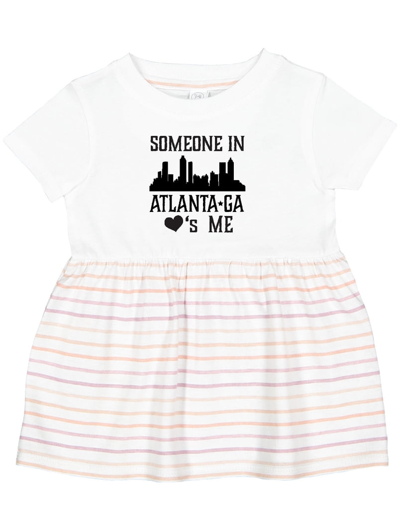 Inktastic Atlanta Georgia Someone Loves Me Skyline Girls Baby Dress -  Walmart.com