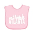thumbnail image 1 of Inktastic Atlanta Skyline Grunge Boys or Girls Baby Bib, 1 of 4