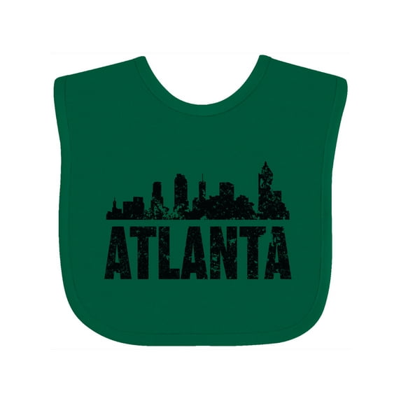 Inktastic Atlanta Skyline Grunge Boys or Girls Baby Bib