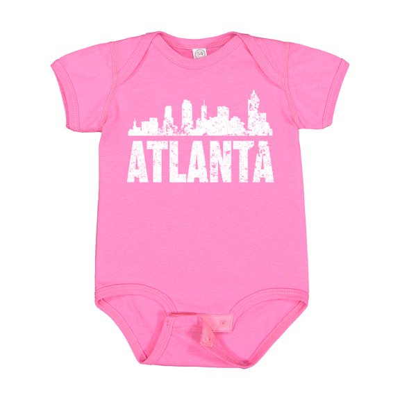 Inktastic Atlanta Skyline Grunge Boys or Girls Baby Bodysuit
