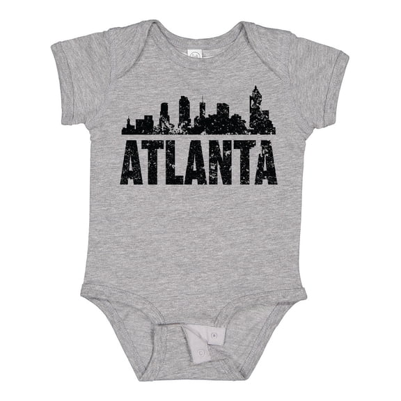 Inktastic Atlanta Skyline Grunge Boys or Girls Baby Bodysuit