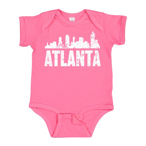 Inktastic Atlanta Skyline Grunge Boys or Girls Baby Bodysuit