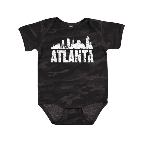 Inktastic Atlanta Skyline Grunge Boys or Girls Baby Bodysuit