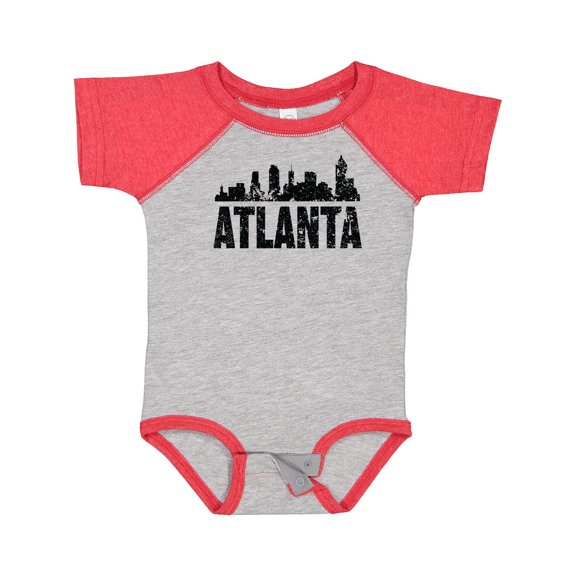Inktastic Atlanta Skyline Grunge Boys or Girls Baby Bodysuit