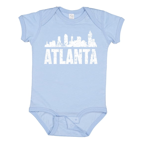 Inktastic Atlanta Skyline Grunge Boys or Girls Baby Bodysuit