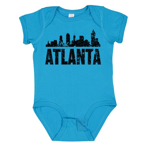 Inktastic Atlanta Skyline Grunge Boys or Girls Baby Bodysuit