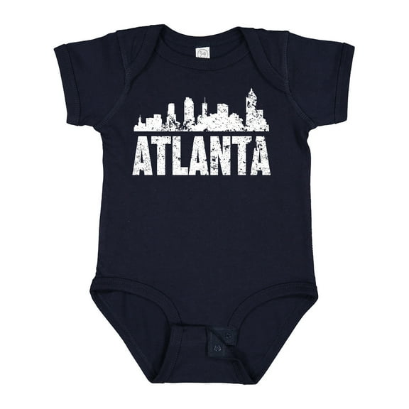 Inktastic Atlanta Skyline Grunge Boys or Girls Baby Bodysuit