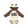 thumbnail image 1 of Inktastic Atlanta Skyline Grunge Boys or Girls Long Sleeve Baby Bodysuit, 1 of 5