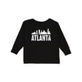thumbnail image 1 of Inktastic Atlanta Skyline Grunge Boys or Girls Long Sleeve Toddler T-Shirt, 1 of 5