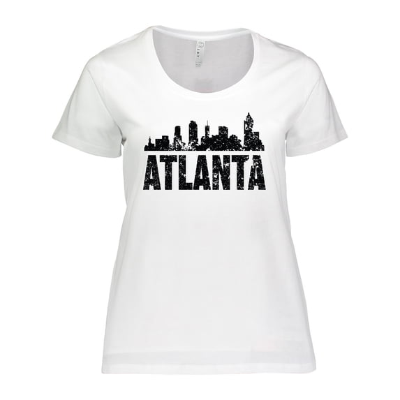 Inktastic Atlanta Skyline Grunge Women's Plus Size T-Shirt