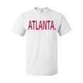 thumbnail image 1 of Inktastic Atlanta in Red Text T-Shirt, 1 of 5