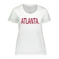 thumbnail image 1 of Inktastic Atlanta in Red Text Women's Plus Size T-Shirt, 1 of 5