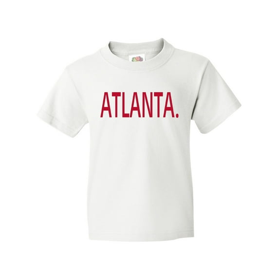 Inktastic Atlanta in Red Text Youth T-Shirt
