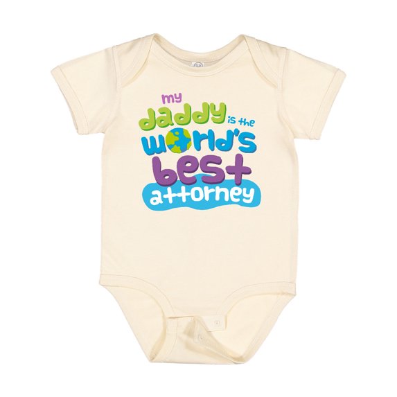 Inktastic Attorney Dad Lawyer Boys or Girls Baby Bodysuit