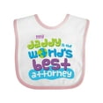 thumbnail image 1 of Inktastic Attorney Dad Lawyer Boys or Girls Baby Bib, 1 of 4