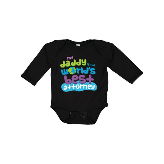 Inktastic Attorney Dad Lawyer Gift Boys or Girls Long Sleeve Baby Bodysuit