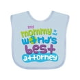 thumbnail image 1 of Inktastic Attorney Mom Quote Gift Boys or Girls Baby Bib, 1 of 4