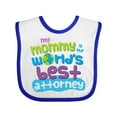 thumbnail image 1 of Inktastic Attorney Mom Quote Gift Boys or Girls Baby Bib, 1 of 4