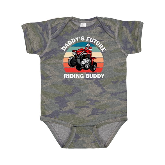 Inktastic Atv Daddys Future Riding Buddy Boys Baby Bodysuit