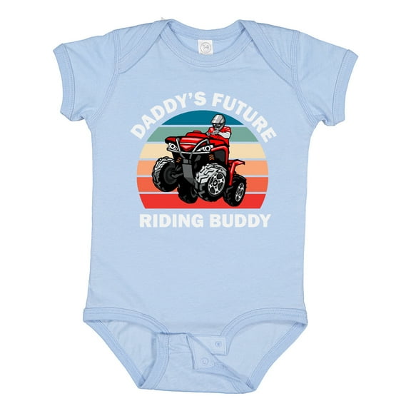 Inktastic Atv Daddys Future Riding Buddy Boys Baby Bodysuit