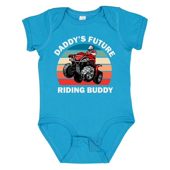 Inktastic Atv Daddys Future Riding Buddy Boys Baby Bodysuit