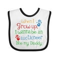 thumbnail image 1 of Inktastic Auctioneer Like Daddy Boys or Girls Baby Bib, 1 of 4