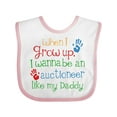 thumbnail image 1 of Inktastic Auctioneer Like Daddy Boys or Girls Baby Bib, 1 of 4